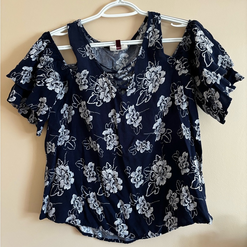 Floral Off-the-Shoulder Blouse